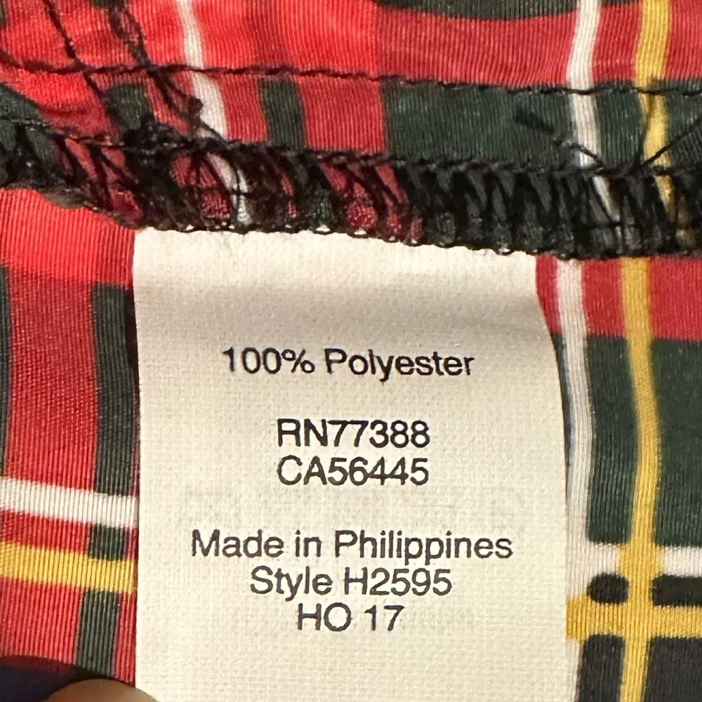 J CREW Stewart Tartan Plaid Asymmetrical Ruffle Sleeveless Blouse Women’s Size 0 - Image 7