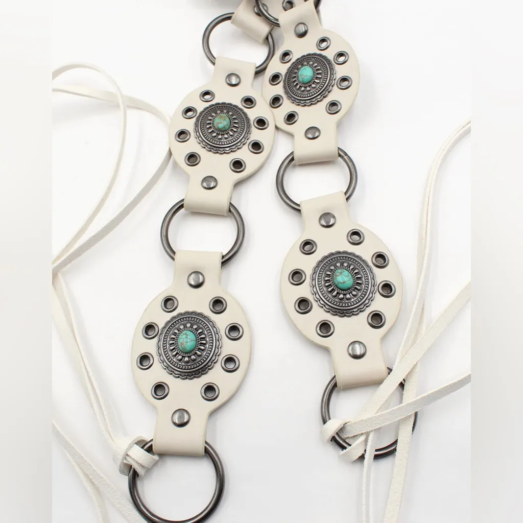 Sam Moon Bohemian Style Oval Belt Size M - Image 2