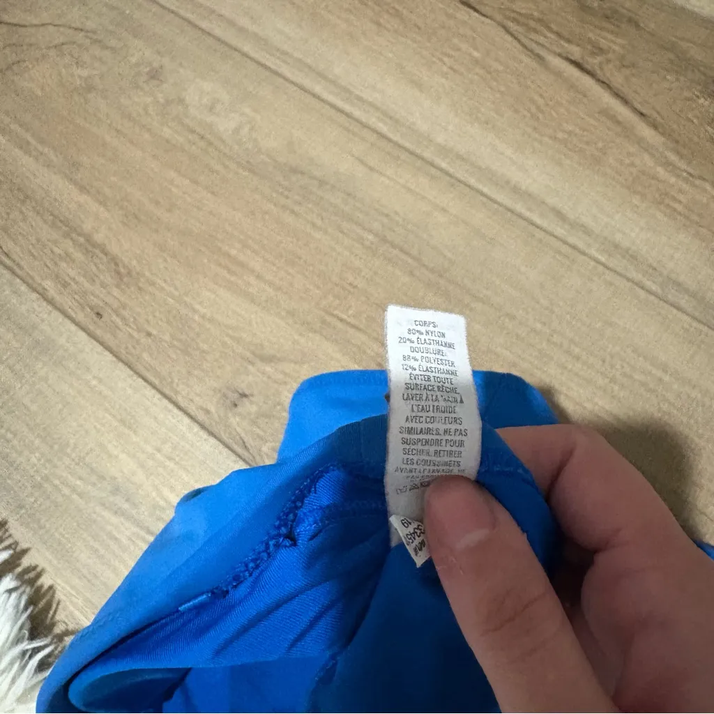 Aerie Bandeau Strapless Swimsuit Bikini Top Cobalt Blue Size Small‎ - Image 5