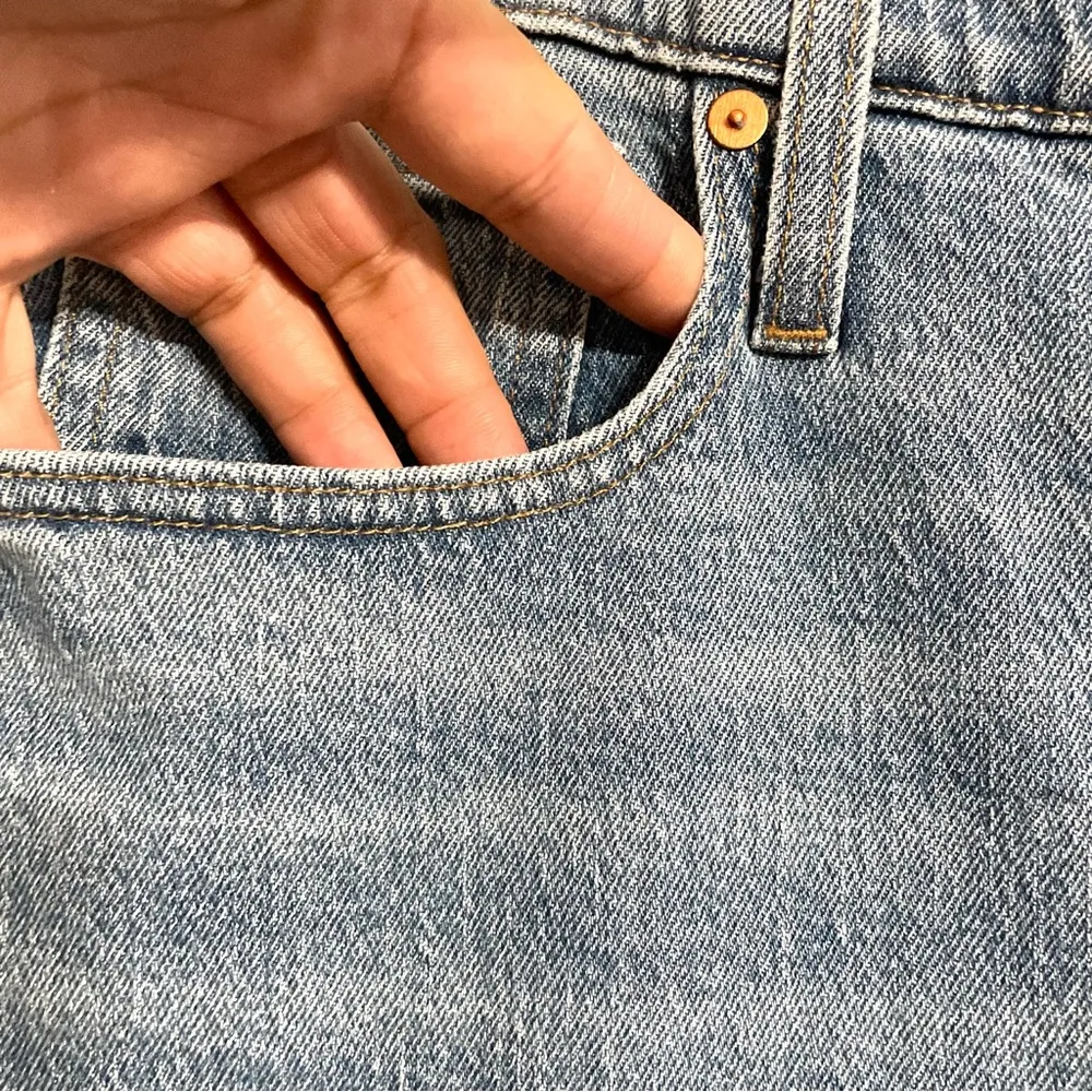 NWT Madewell Womens Jeans Denim The Perfect Vintage Jean Fray Hem Size 33 Tall - Image 5