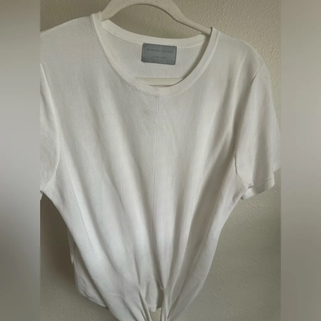 MODERN CITIZEN Cream Tie-Front Women Top. - Image 7