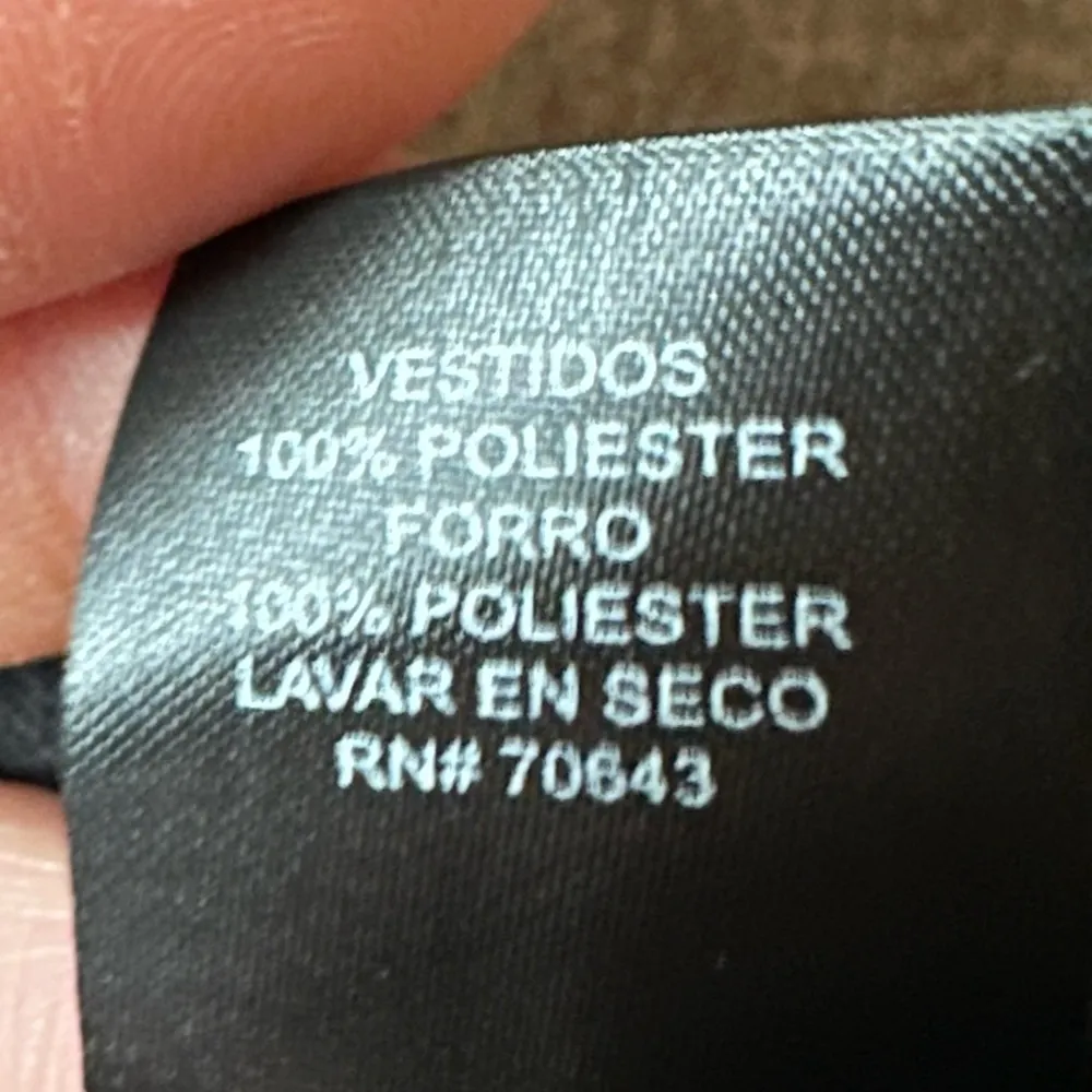 Jones New York Black & White Sheer Animal Print Pleated. With Slip Dress Sz 16W - Image 13