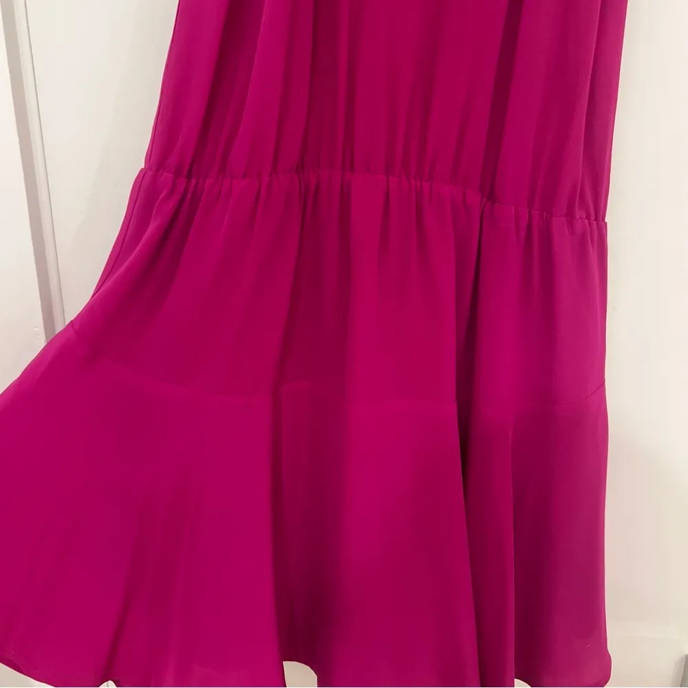 Katrina Grimaldi Mini Sleeveless Dress Fuchsia - Image 8