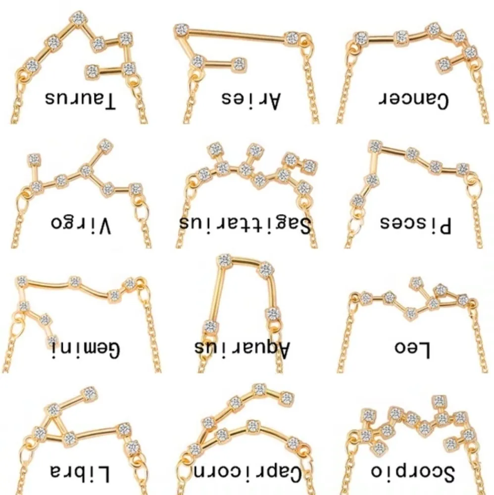 NEW Scorpio Gold‎ Crystal Constellation Necklace Gold - Image 6