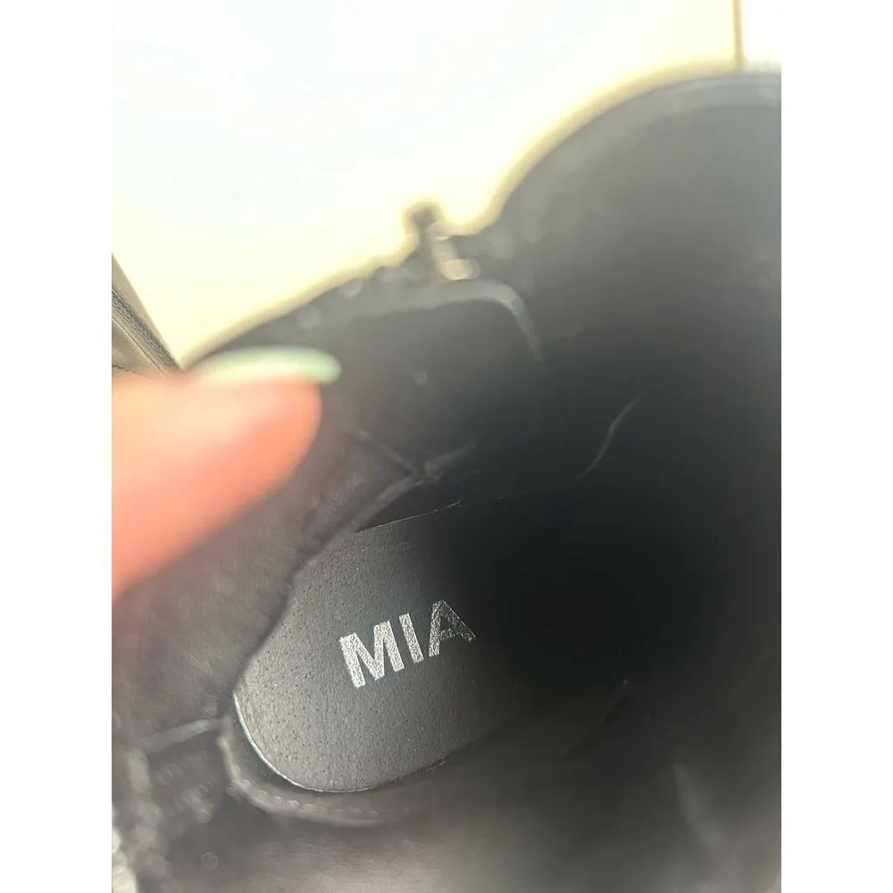 NEW MIA Carla Booties Women’s Size 8.5 Boots Black Chunky Heel Fall Winter - Image 3