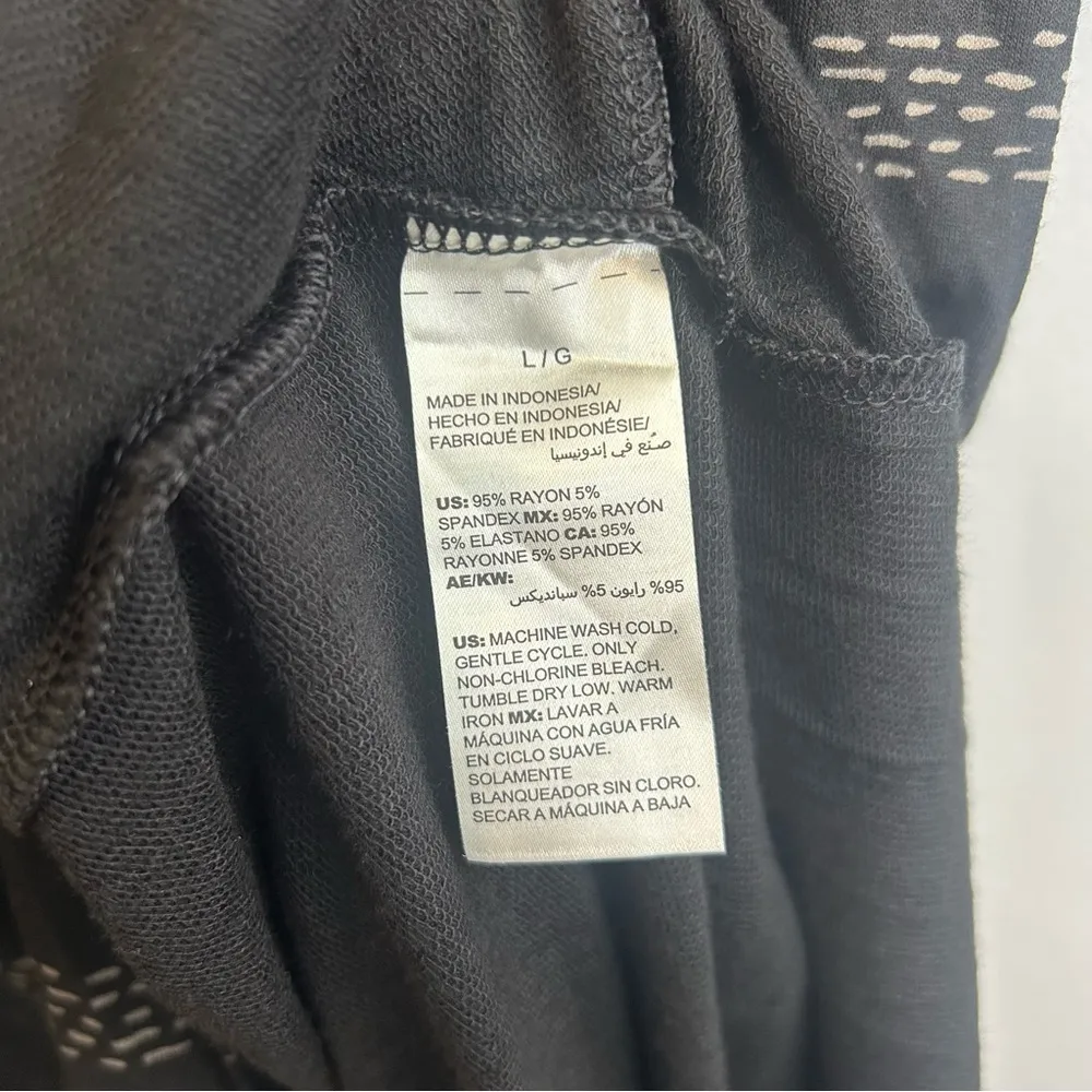 NWT Soma Soft Jersey Short Elbow Sleeve Sashiko Striped Maxi Dress Size Large - Image 13