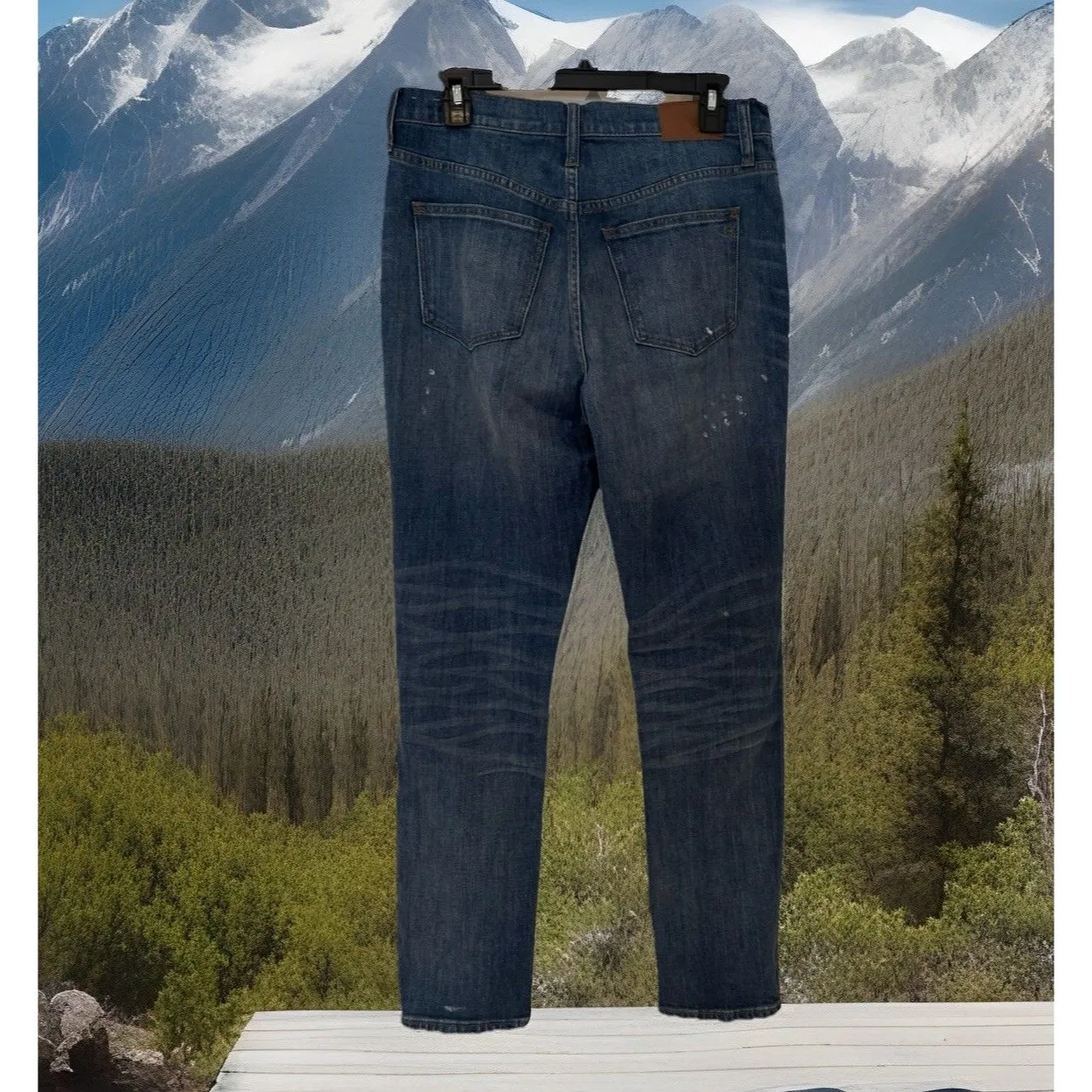 $148‎ NWOT Chic Western Madewell The High-Rise Boyjean Preppy Painted Size 27 - Image 6