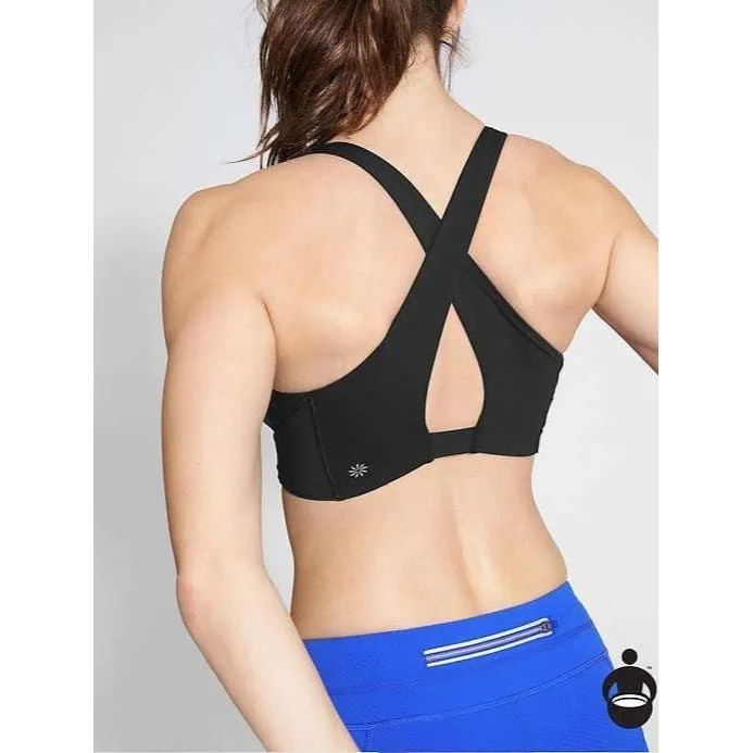New Black Womens Athleta Yoga Pilates Top Bra S Be Bold Adjustable Barre Walk - Image 2