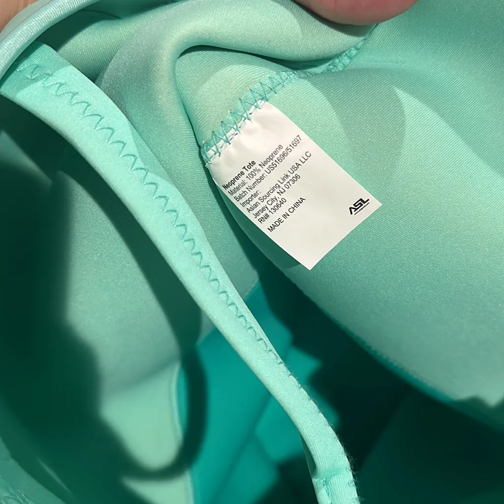 Tupperware blue two tone neoprene tote bag‎ - Image 4