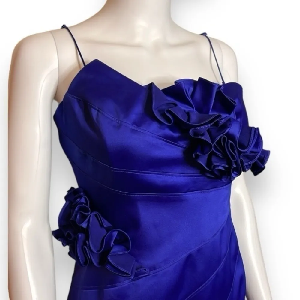 KAREN MILLEN Women’s Couture Floral Formal Event Prom Dress Size 8 (Fit 4/6) - Image 3