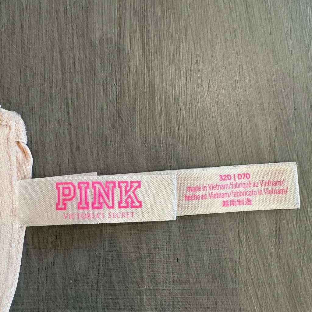 PINK Front Clasp Bra‎ 32D EUC wear every wear push up - Image 5