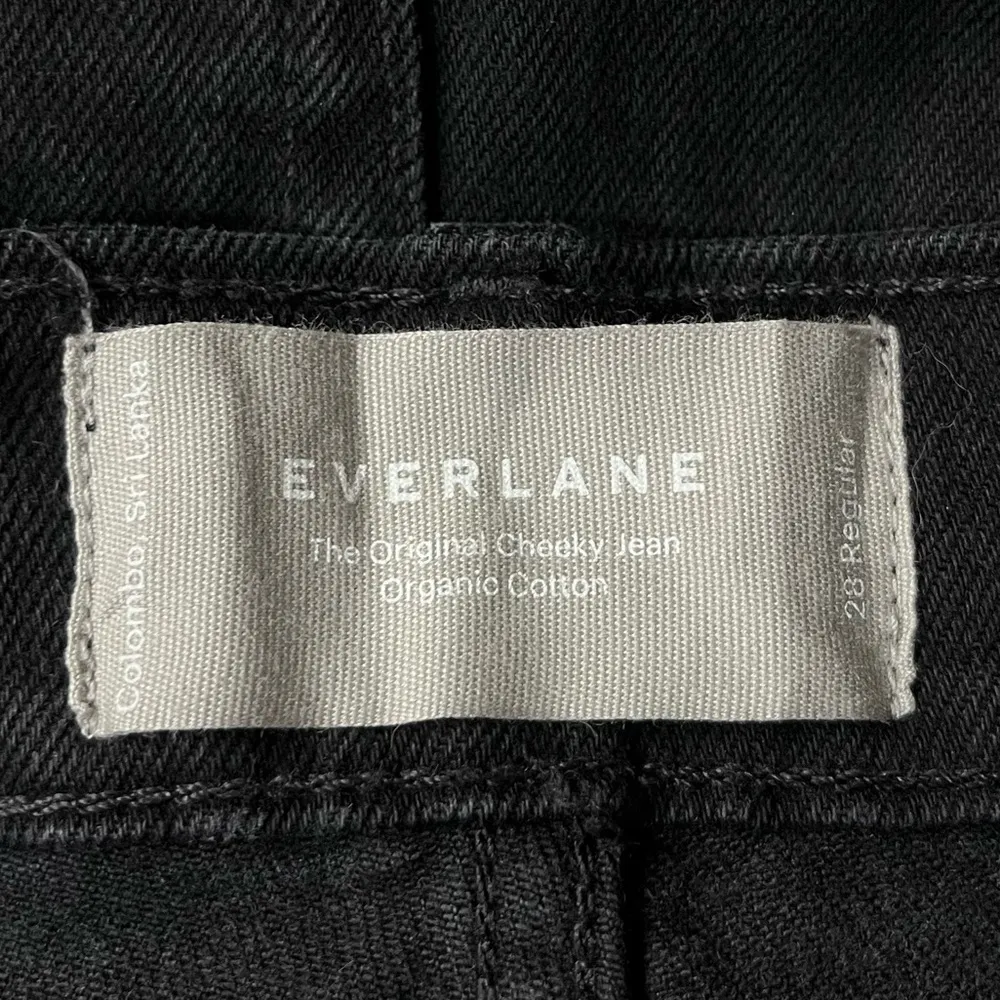 Everlane The Original Cheeky Cropped Jeans Coal Black Size 28 - Image 7