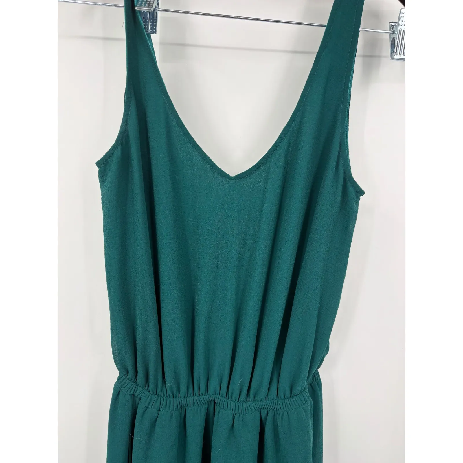 Show Me Your Mumu Teal V Neck Sleeveless Empire Waist Maxi Dress XSmall - Image 4