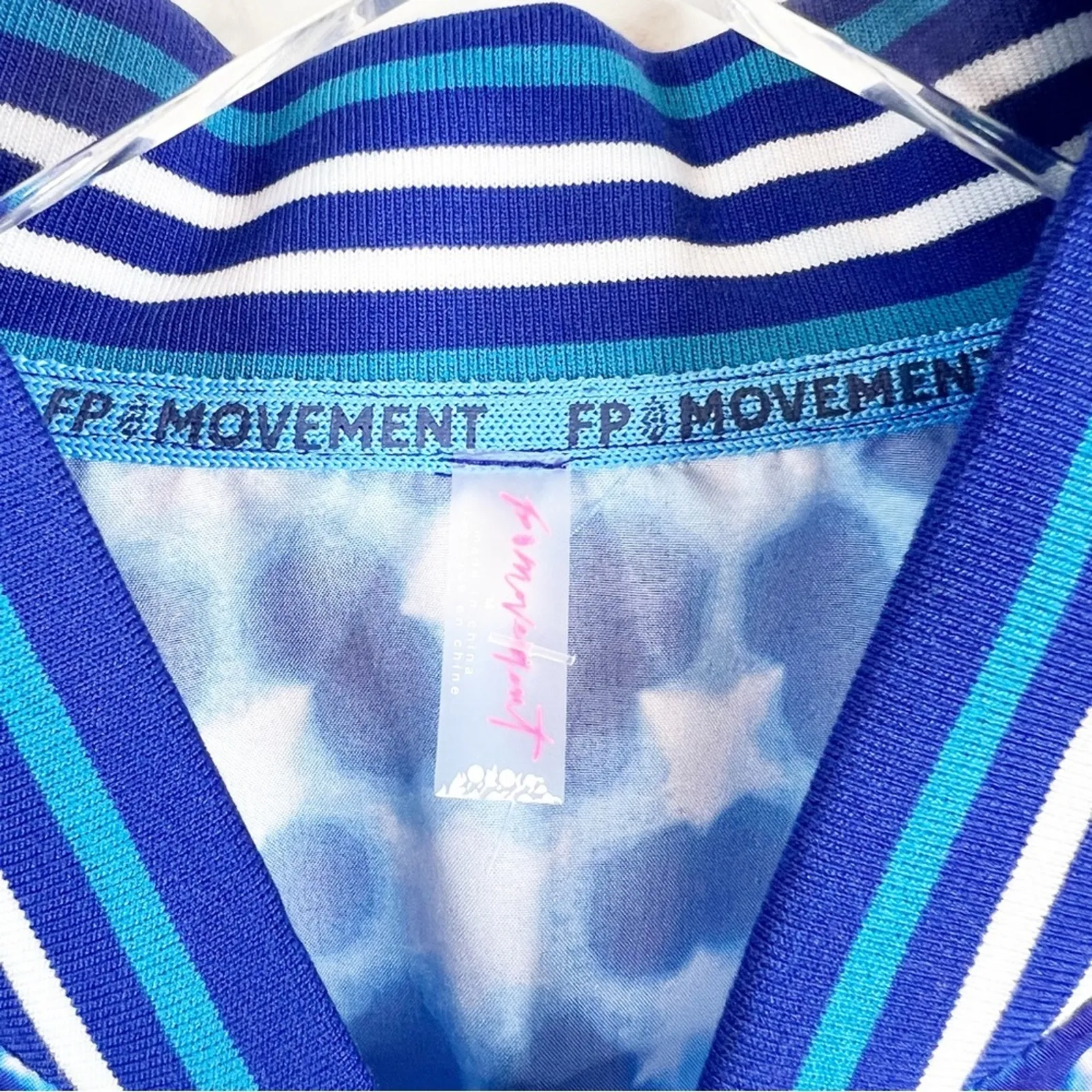 NWT Free People Movement Top‎ Speed Water-Resistant Jacket M Blue - Image 8