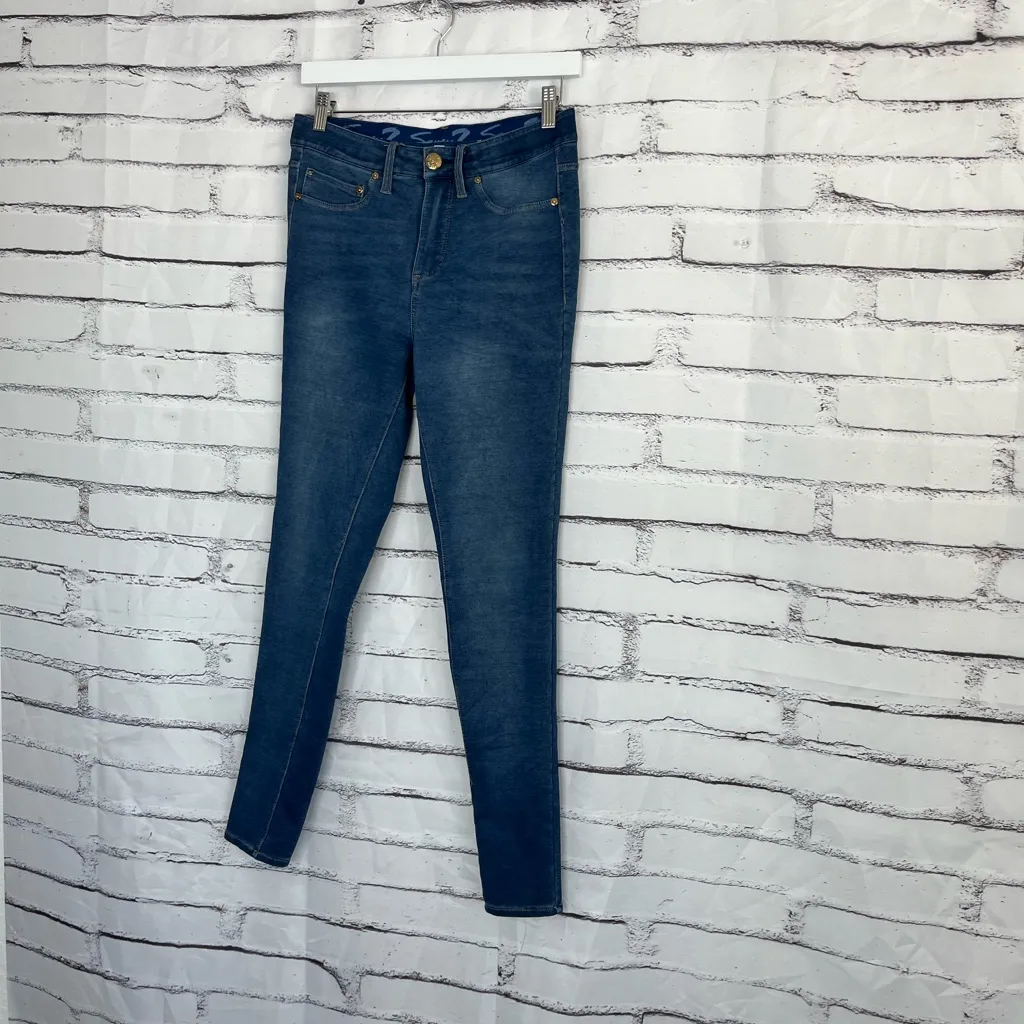 Seven7 Brooks Knit High Rise Denim Legging Jegging Women’s 4 Blue Skinny Jeans - Image 8