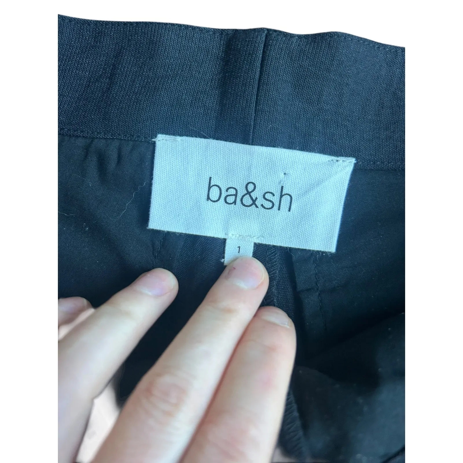 Ba&sh Pantalon Dodi Black Carbone Pants Trousers Women Size Small - Image 9