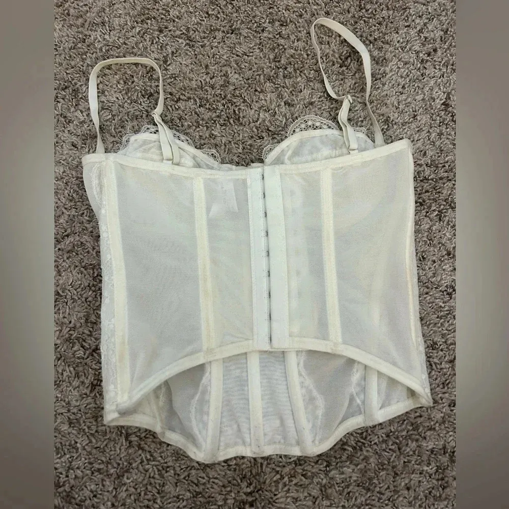 Cream urban outfitters corset - Image 2