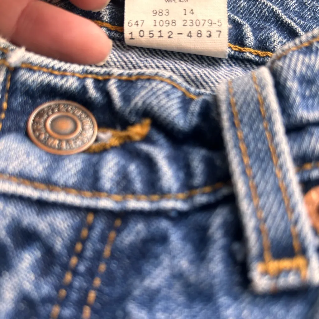 90s Levis 512 Jeans - Vintage 1990s Levi's Jeans Straight Leg 512s Size 7 Reg - Image 9