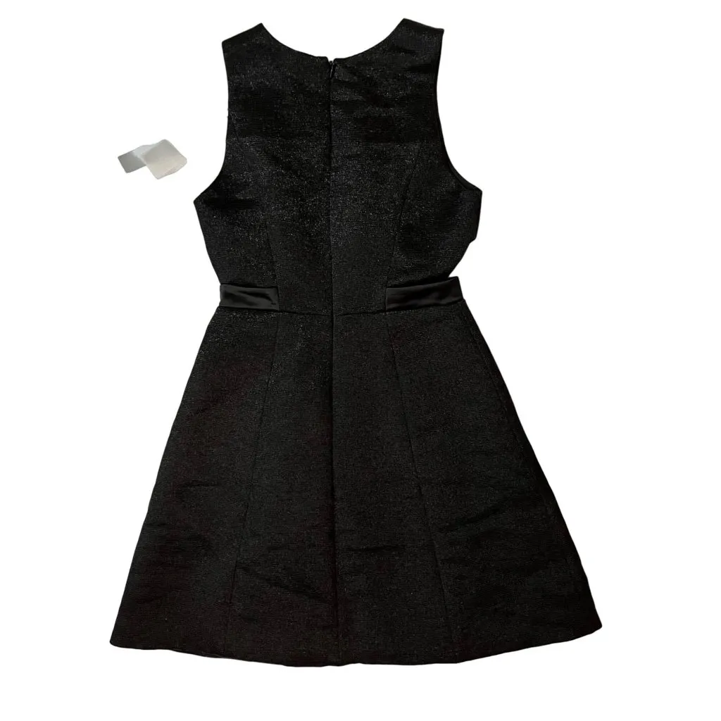 $475 NWT Halston Heritage 4 Mini Dress Cut Out Fit & Flare Black Cocktail Party - Image 3