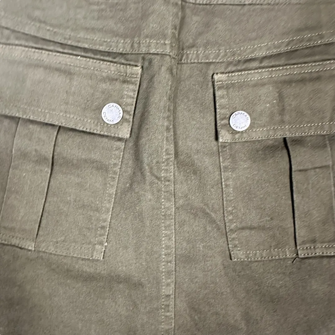 CARMAR Army Green Mini Skirt Size 4 - Image 5