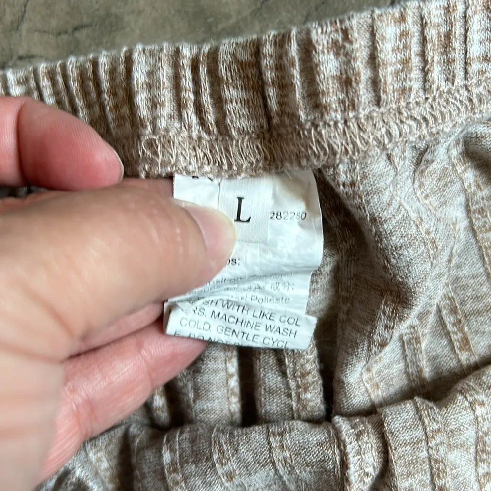 Ribbed lounge set Tan Size L - Image 4