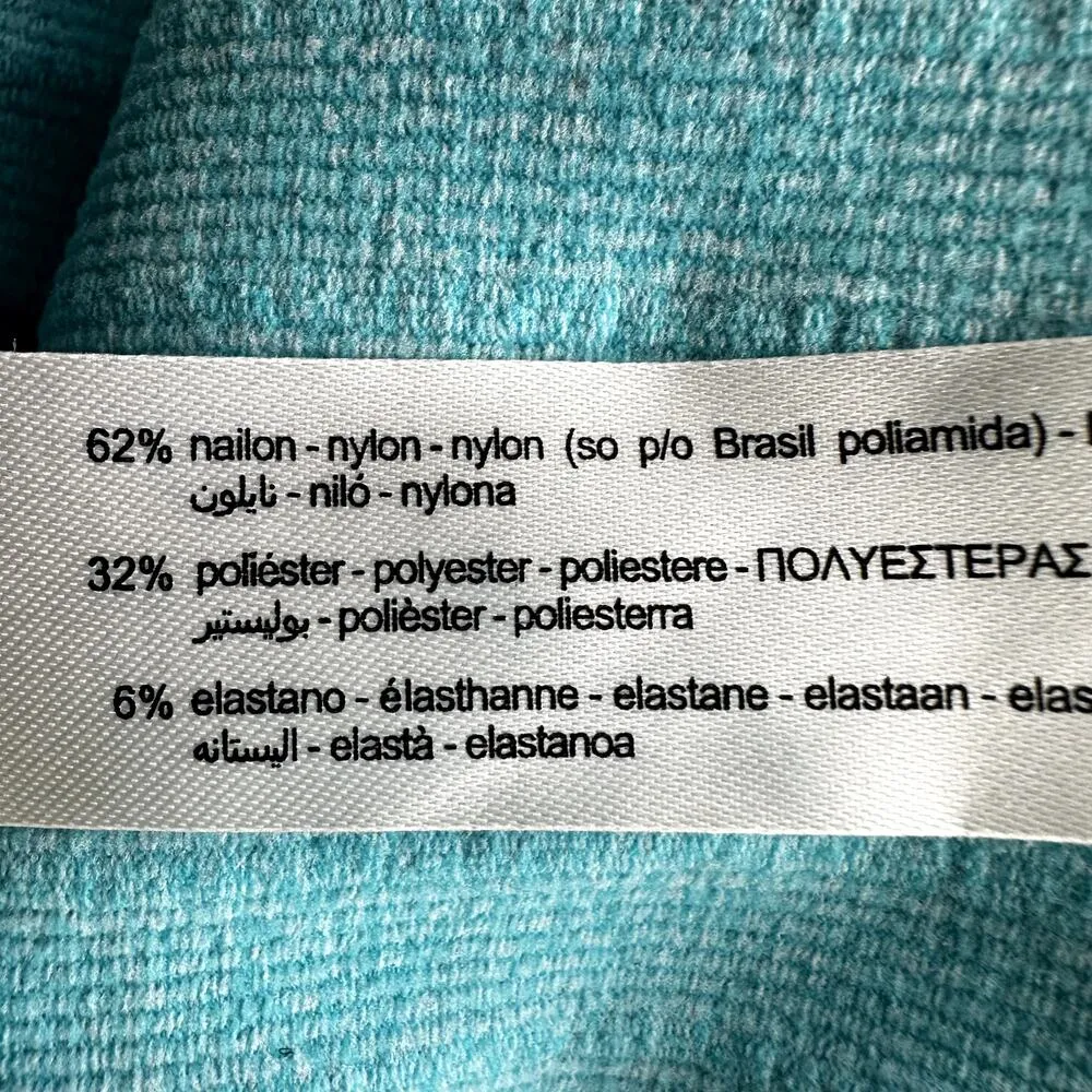 ZARA Seamless Asymmetric Dress One Shoulder Bodycon Ribbed Knit Neon Blue XS-S - Image 5