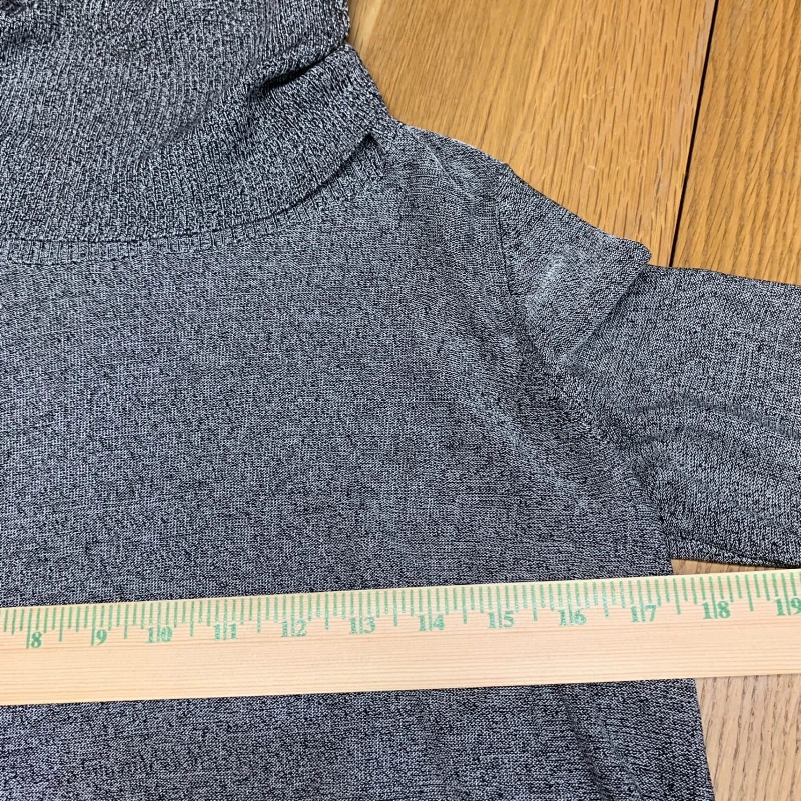 The Limited Womens Grey Marl Turtleneck Sweater Knit Top Size XS Layering Light - Image 4