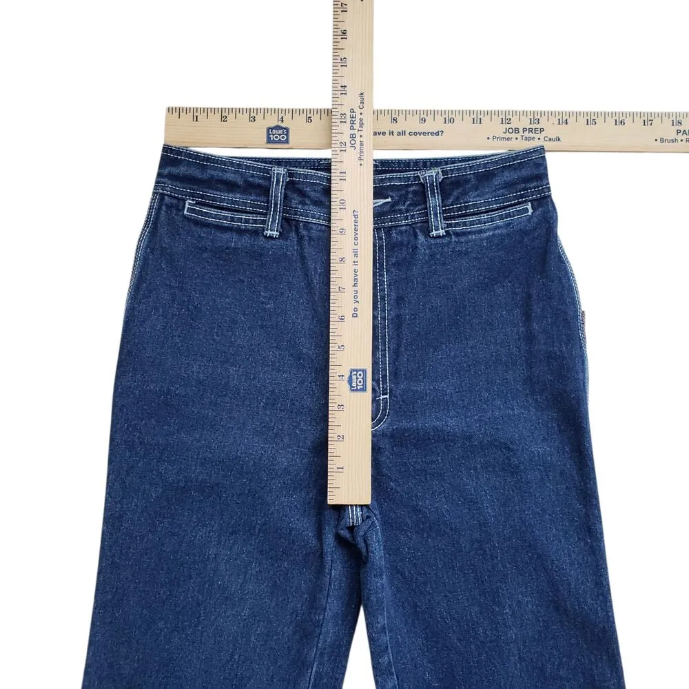 Jordache Horsehead Jeans Womens Blue 30/L Wash High Waist Straight Leg VTG 80s - Image 6