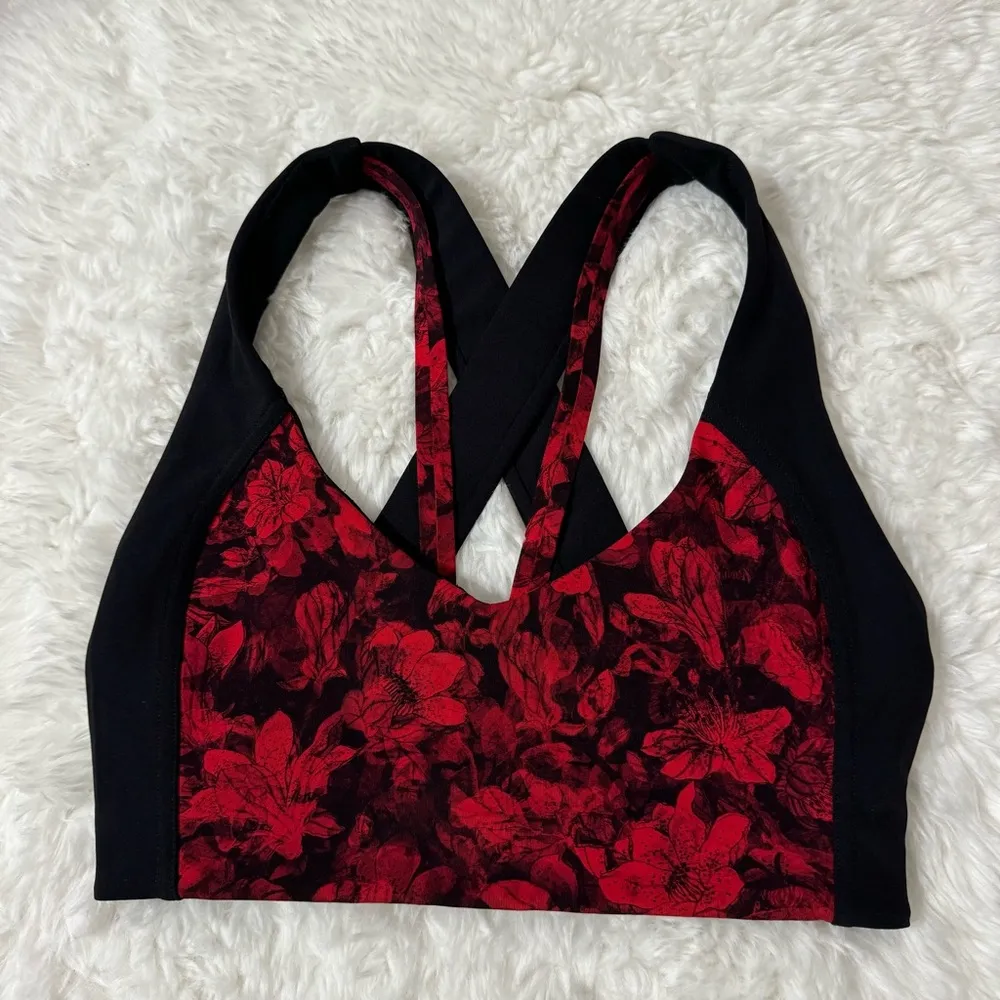 Lululemon Floral Activewear Sports Bras Size 4 - Image 4