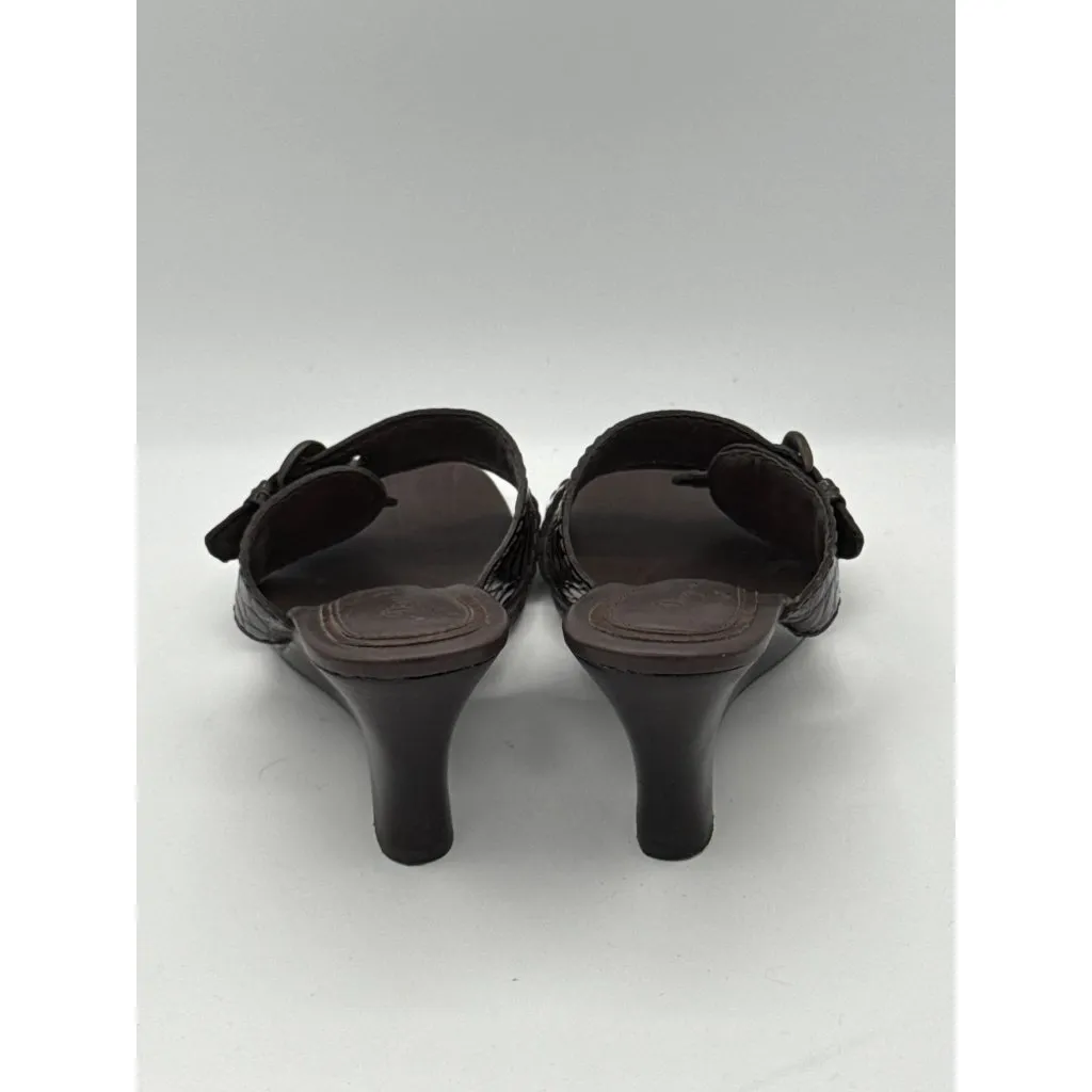 Diego Di Lucca Womens Brown Croc - Image 4