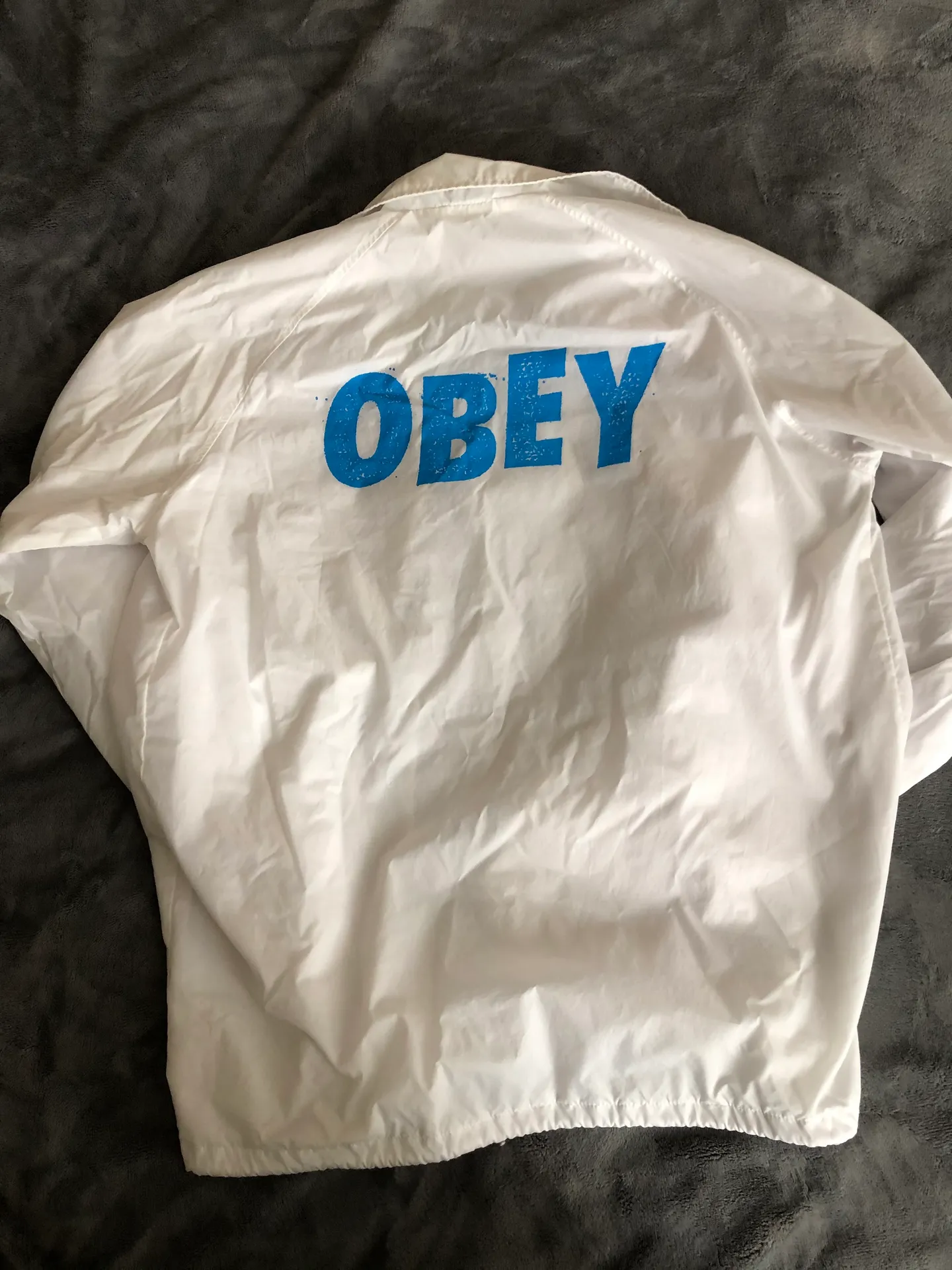 Obey button up windbreaker - Image 7