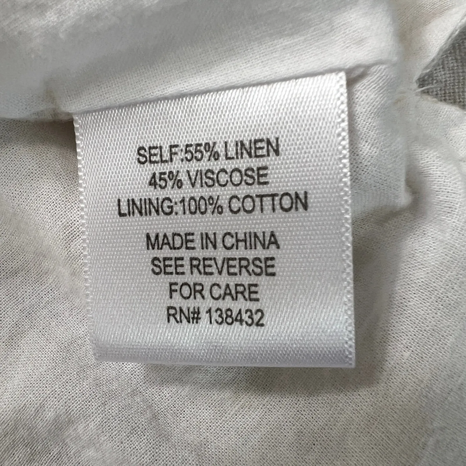 ModCloth Linen Blend Shirt Dress 1X Coastal Soft Girl Minimalist Beige Pockets‎ - Image 5