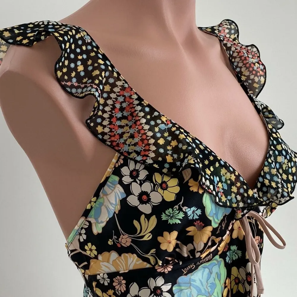 Victoria's Secret Fairy Floral Ruffle Top Size XS - Image 6
