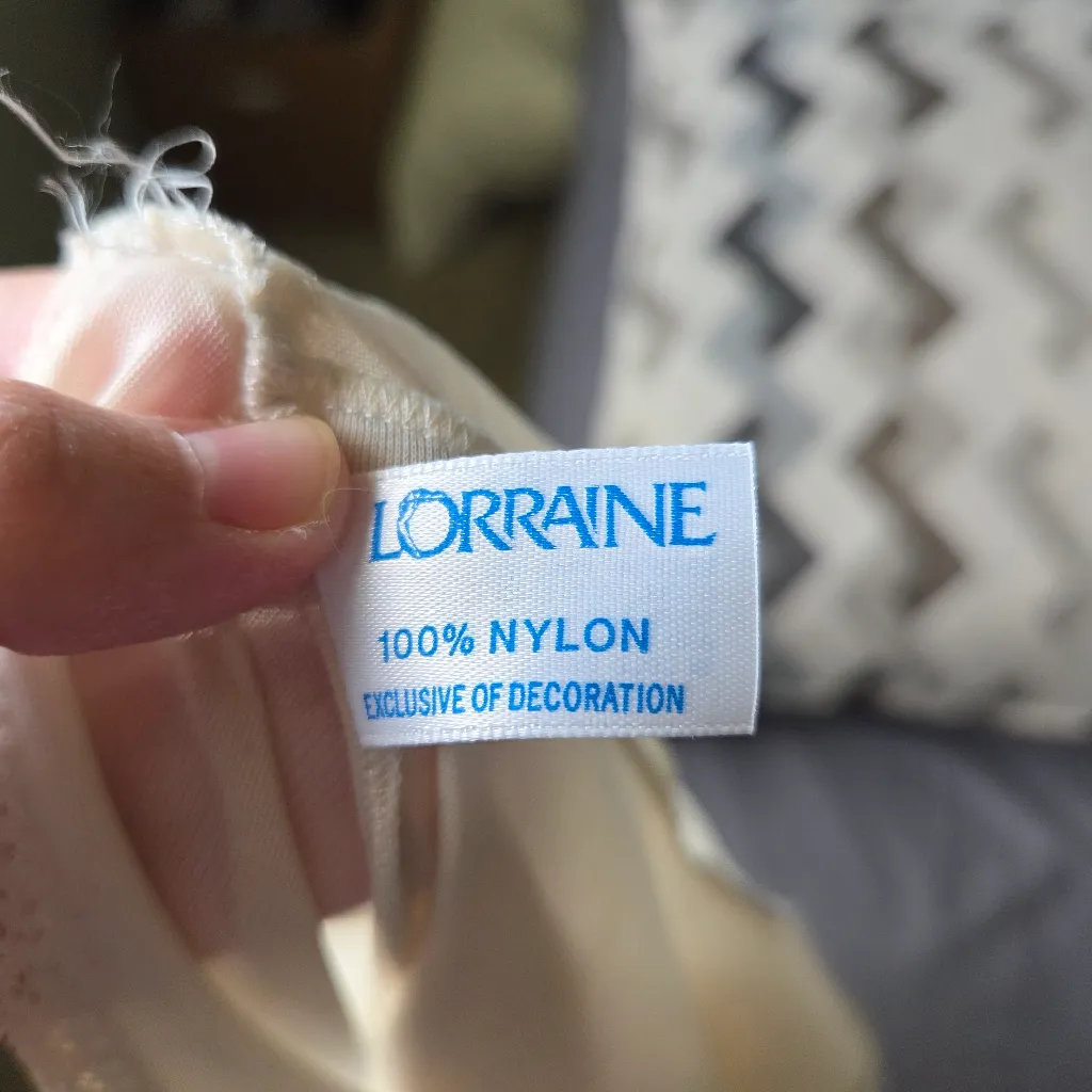 Vintage Lorraine Nude Slip Dress Size M - Image 4