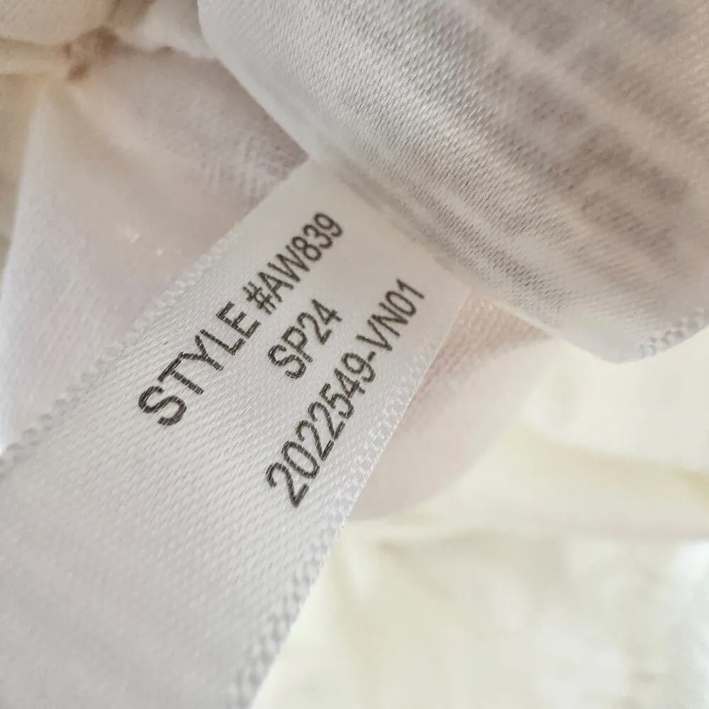 J.Crew Linen Cotton Drawstring Pants Pull On Comfy Pockets Ankle White US 4 NWT - Image 7