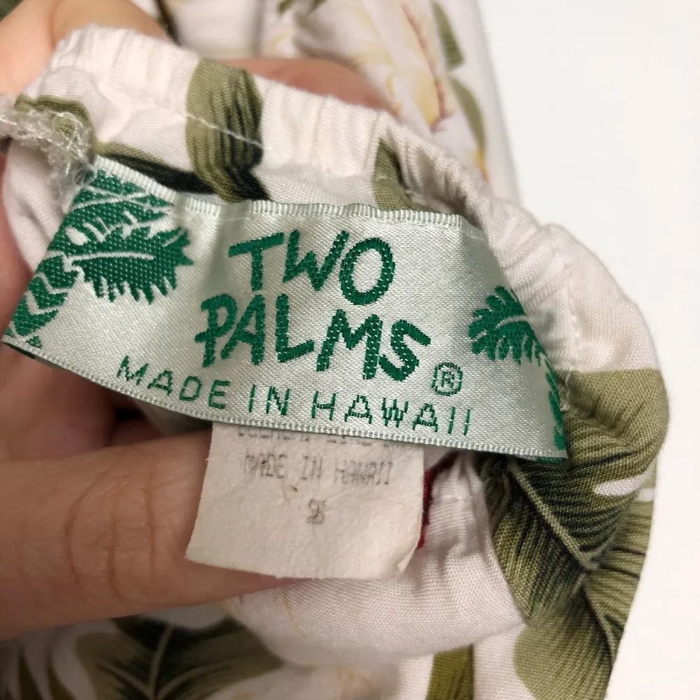 Two Palms Hawaiian Palm Print Halter Dress - Image 5