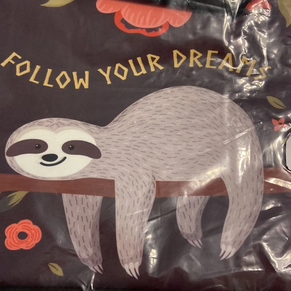 15” Laptop cover / bag Sloth Fallow your dreams so cute brand new - Image 4