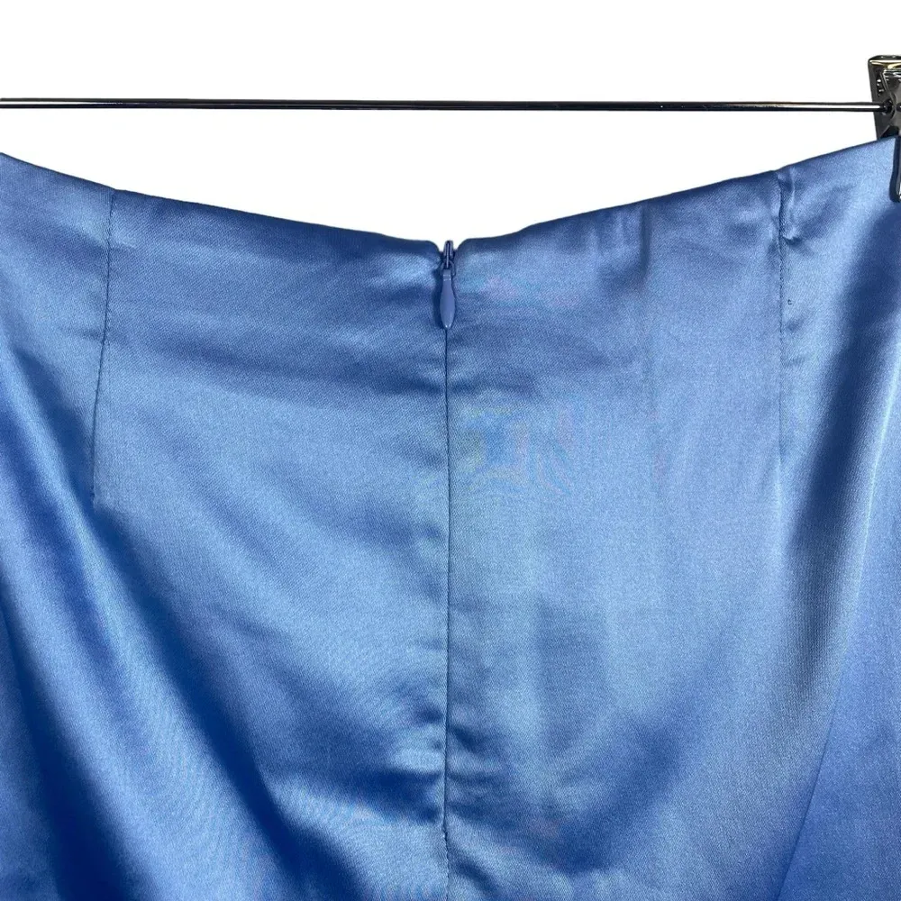 NWOT Tiger Mist Satin Mini Skirt in Baby Blue Size S - Image 7