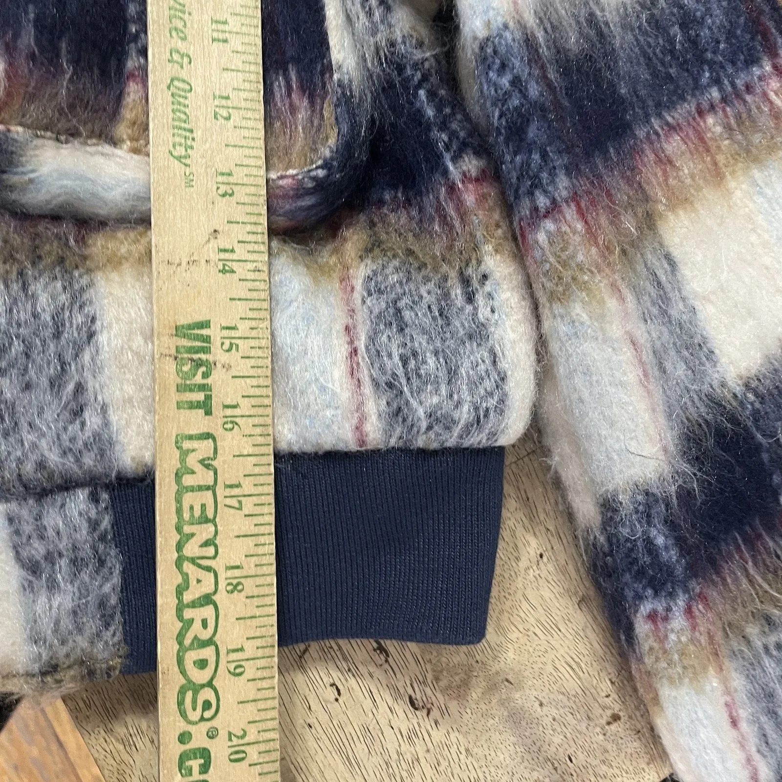 Avec Les Filles Brushed Plaid Cropped Trucker Jacket Small NWT - Image 7