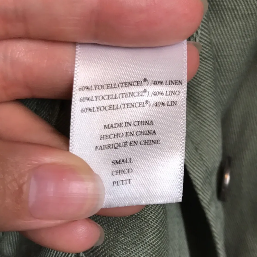 Rails Women’s Linen Blend Military Style Utility Hidden Button-Up Shirt Shacket - Image 9