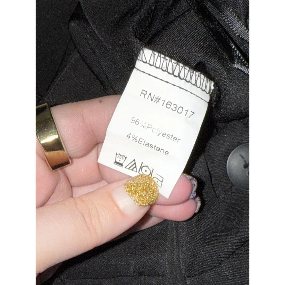 NEW Princess Polly Archer Black High Waisted Pleated Trousers Dress Pants Size 2 - Image 5