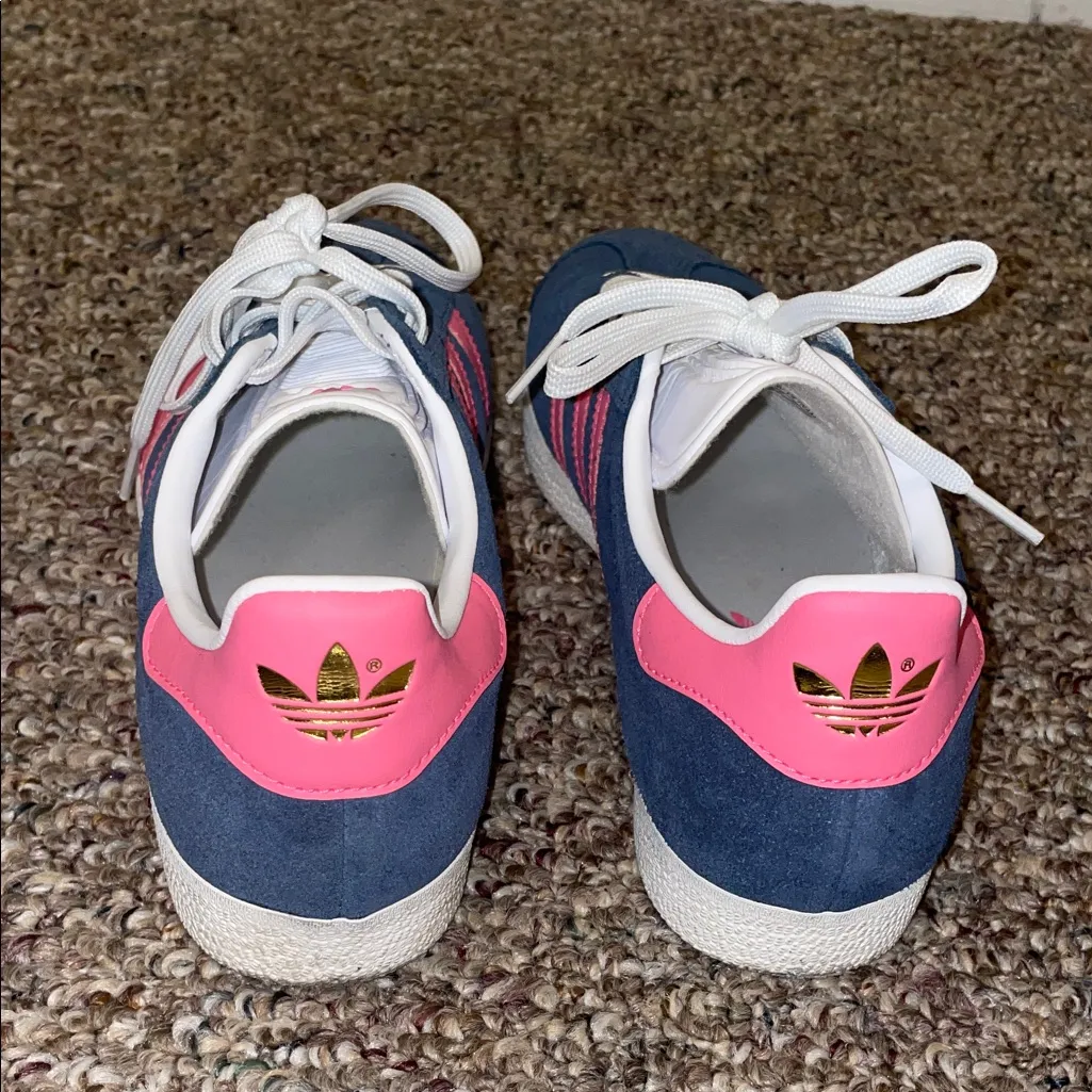 Womens Like New Adidas Gazelle Ink in Lucid Pink Sneakers Shoes - Image 6