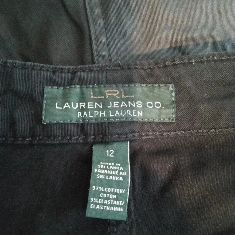 Lauren Ralph Lauren faux coated leather women's skinny jeans size 12 - Image 4