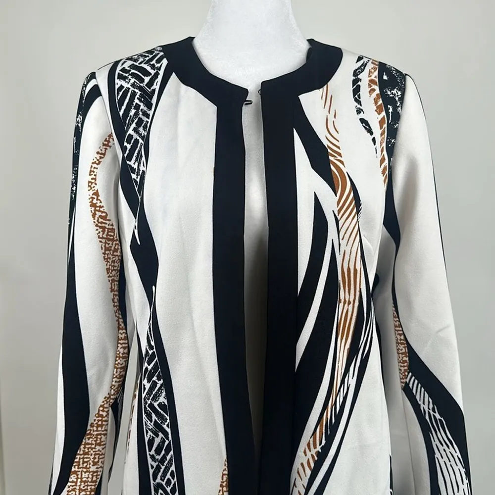 Dennis Basso Printed Luxe Crepe Jacket Size 4 NWOT - Image 5