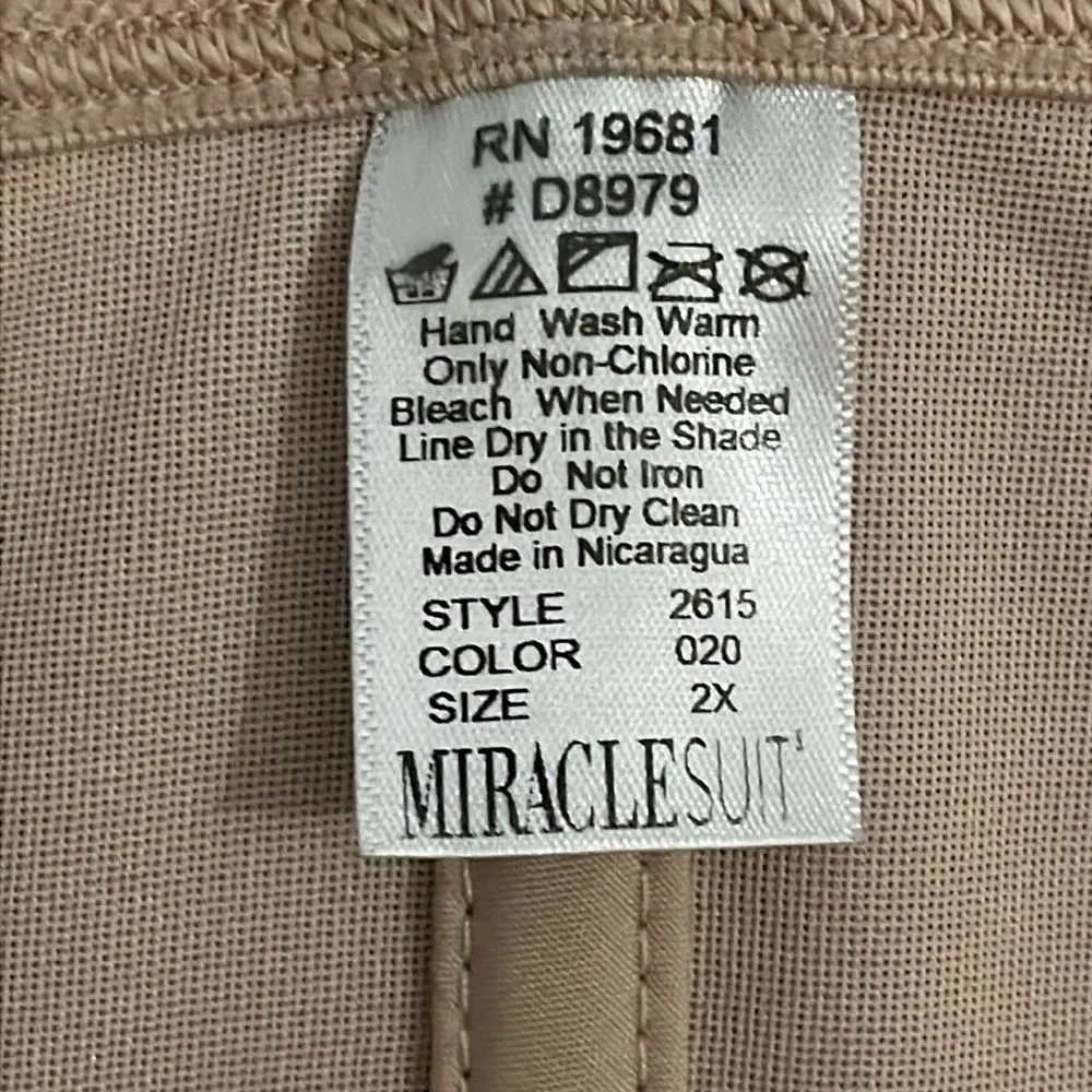 Miraclesuit Beige Inches Off Extra Firm Waist Trainer 2615 Womens Size 2X - Image 2