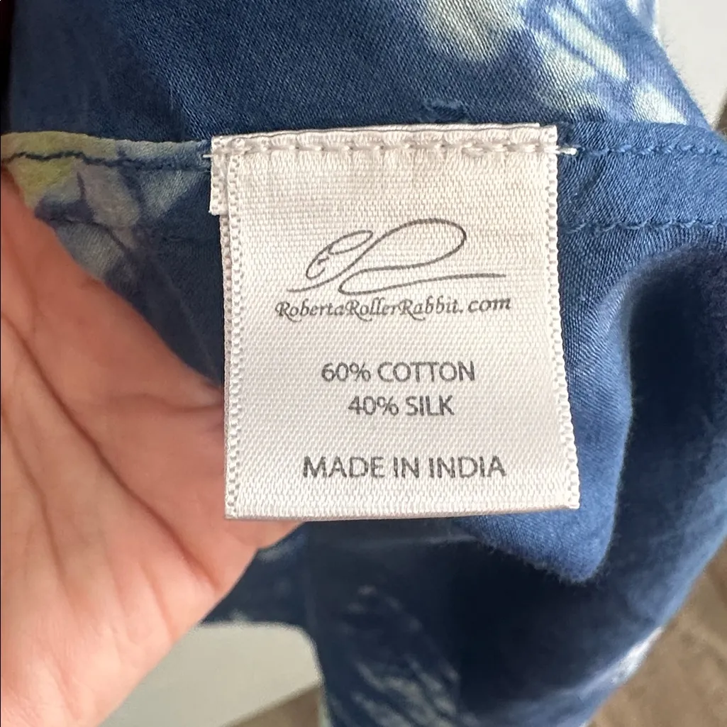 Roberta Roller Rabbit Blue & Lime Tie-Dye Tunic Dress‎ - Image 4