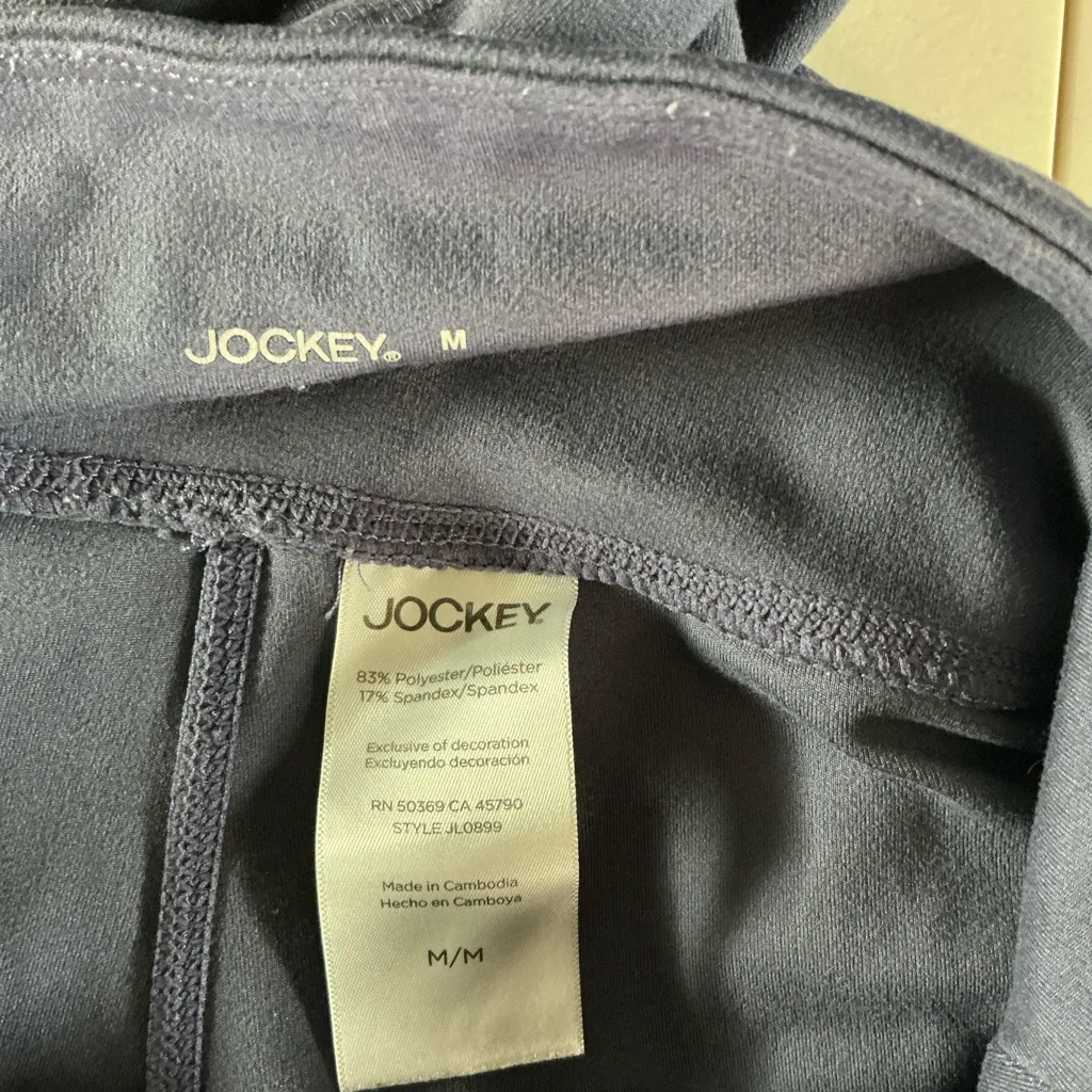 Jockey Women's Navy Leggings Blue Size M - Image 5
