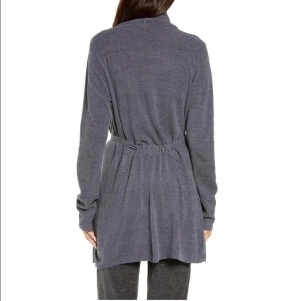 💕BAREFOOT DREAMS💕 CozyChic Drape Rib Cardigan Ultra Lite Pacific Blue L NWT - Image 6