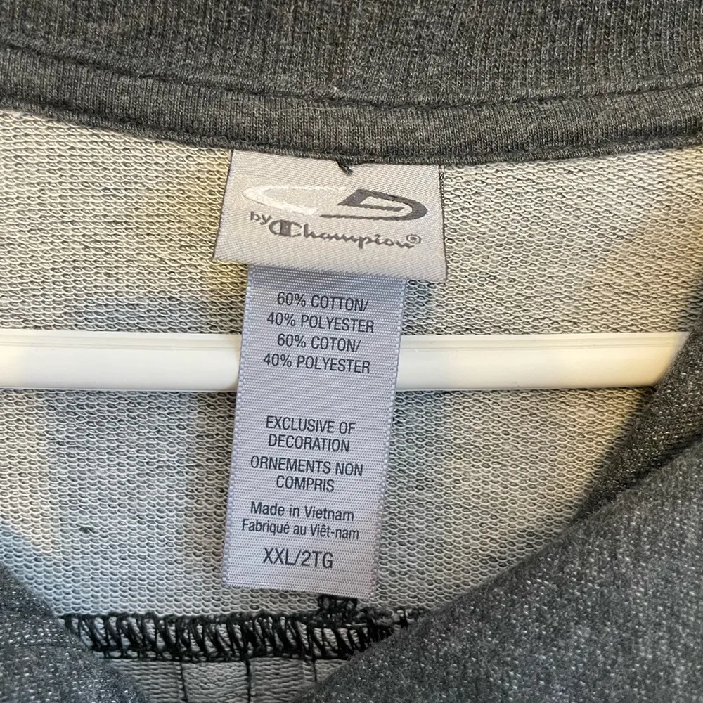 Champion Gray Cropped Full Zip Thumbhole Athletic Jacket Women’s Size XXL - Image 5