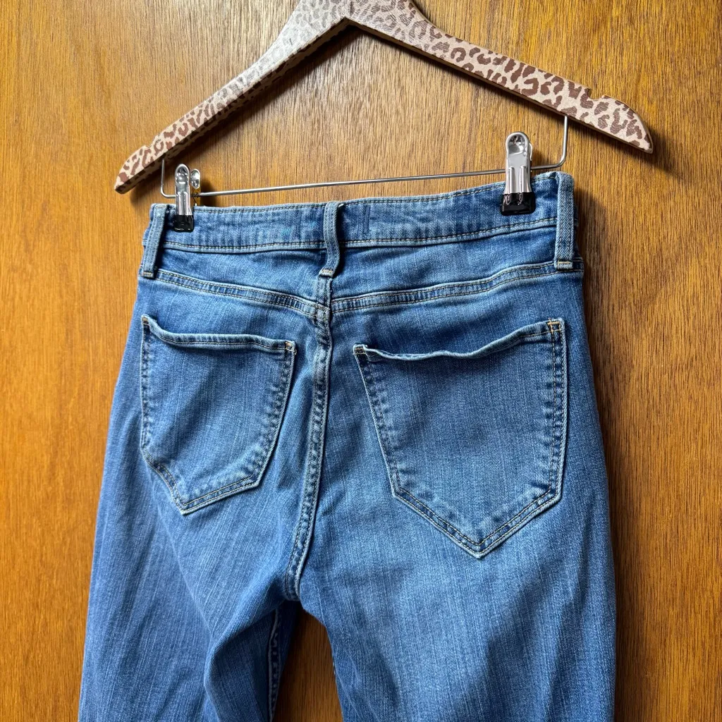 Abercrombie & Fitch The Flare Ultra High Rise Denim Jeans Blue 6 28 - Image 7